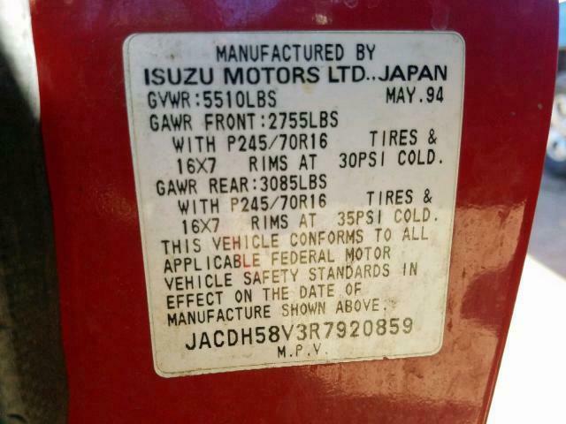 1994 Isuzu Trooper S - photo 4