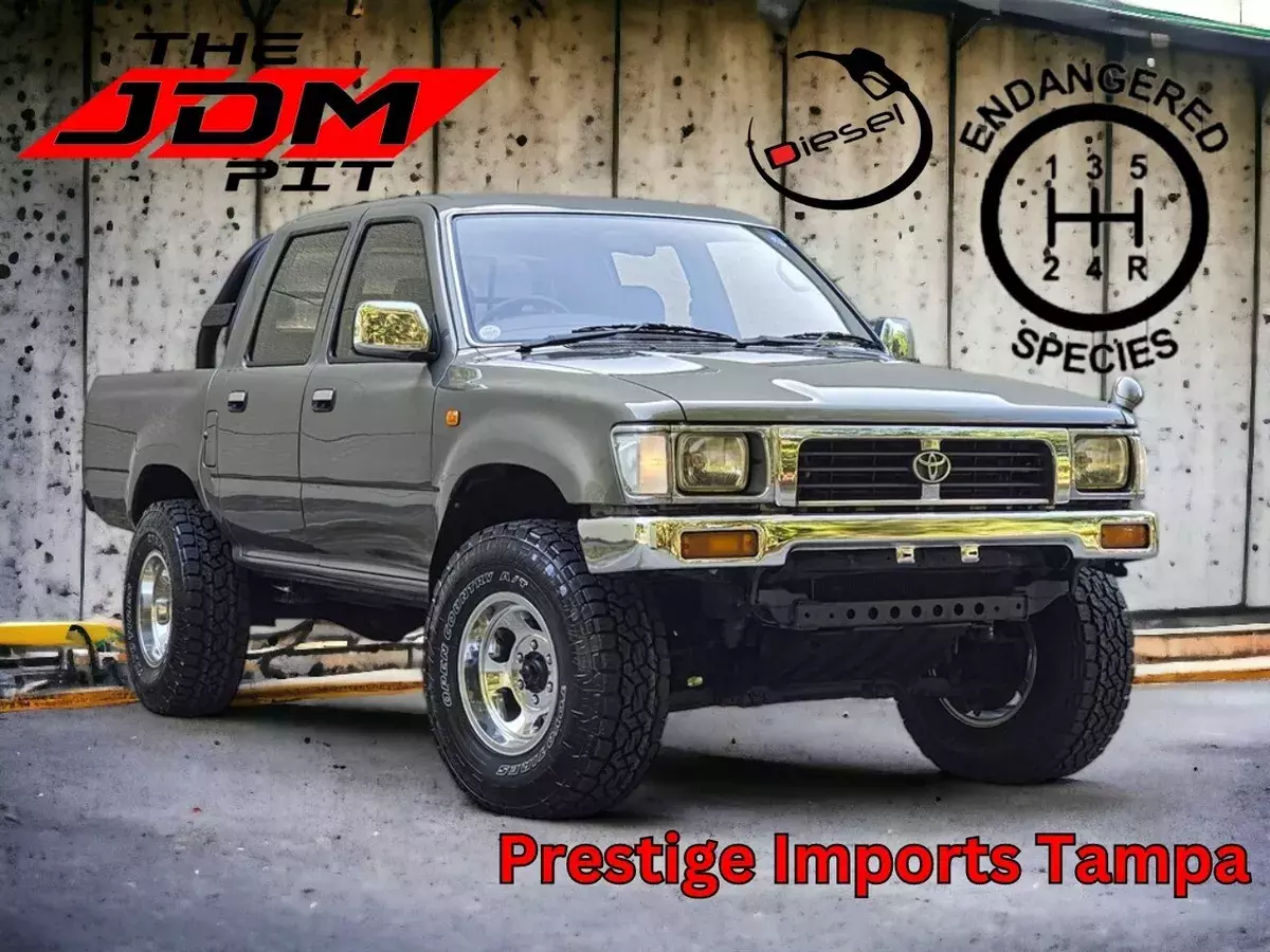 1994 JDM/RHD Toyota Crew Cab Hilux Diesel 4x4 Pickup Truck 90,348 Miles 1994 Toyota Pickup