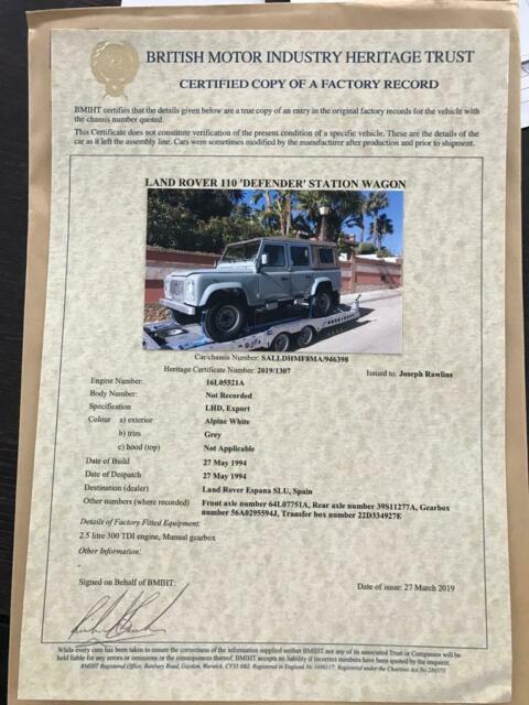 1994 Land Rover Defender County Station Wagon - photo 10