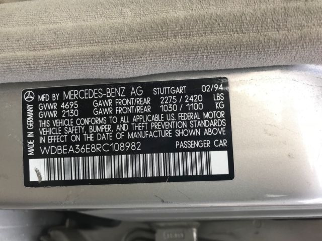 1994 Mercedes-Benz E-Class 500E - photo 12