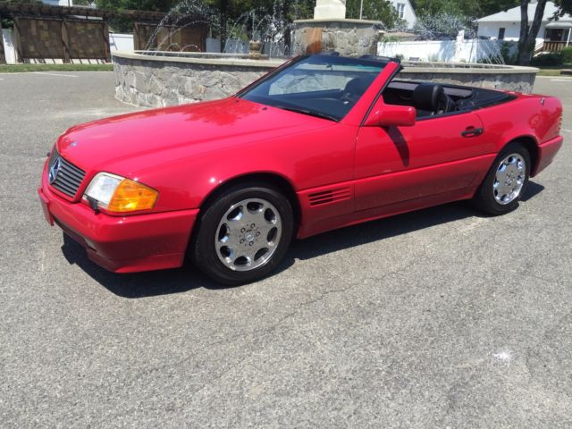 1994 MERCEDES-BENZ SL500 **RED/BLACK - LOW MILES ! HardTop! 2 OWNER CLEAN CARFAX 1994 Mercedes-Benz SL-Class