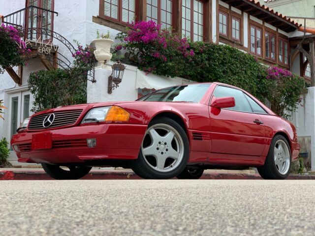 1994 MERCEDES SL320 No Reserve low miles SPECTACULAR EXAMPLE Books Tools Jack 1994 Mercedes-Benz SL-Class RED