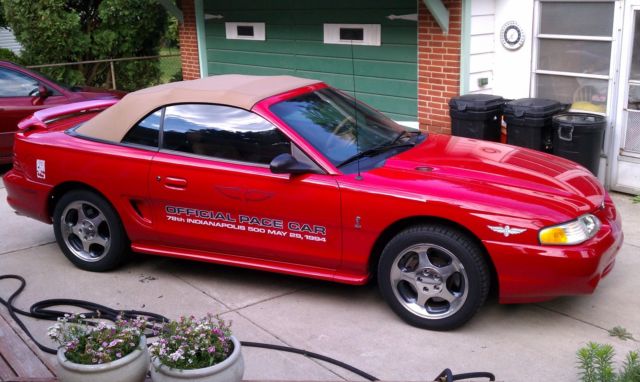 1994 Mustang Cobra Pace Car (606 of 1000 Built) 1994 Ford Mustang Cobra Pace Car - Convertible all Leather
