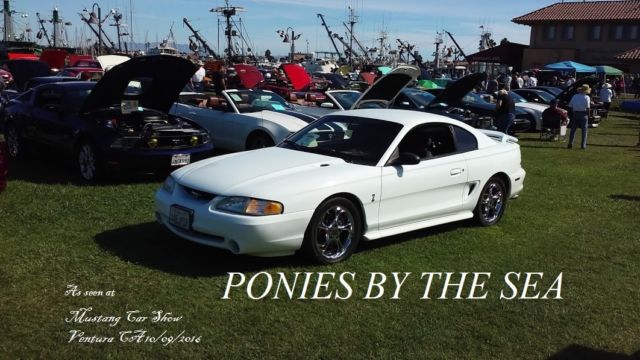 1994 Mustang Cobra SVT 5.0L Crystal White, Black Cloth Int, Only 268 Produced 1994 Ford Mustang Cobra SVT