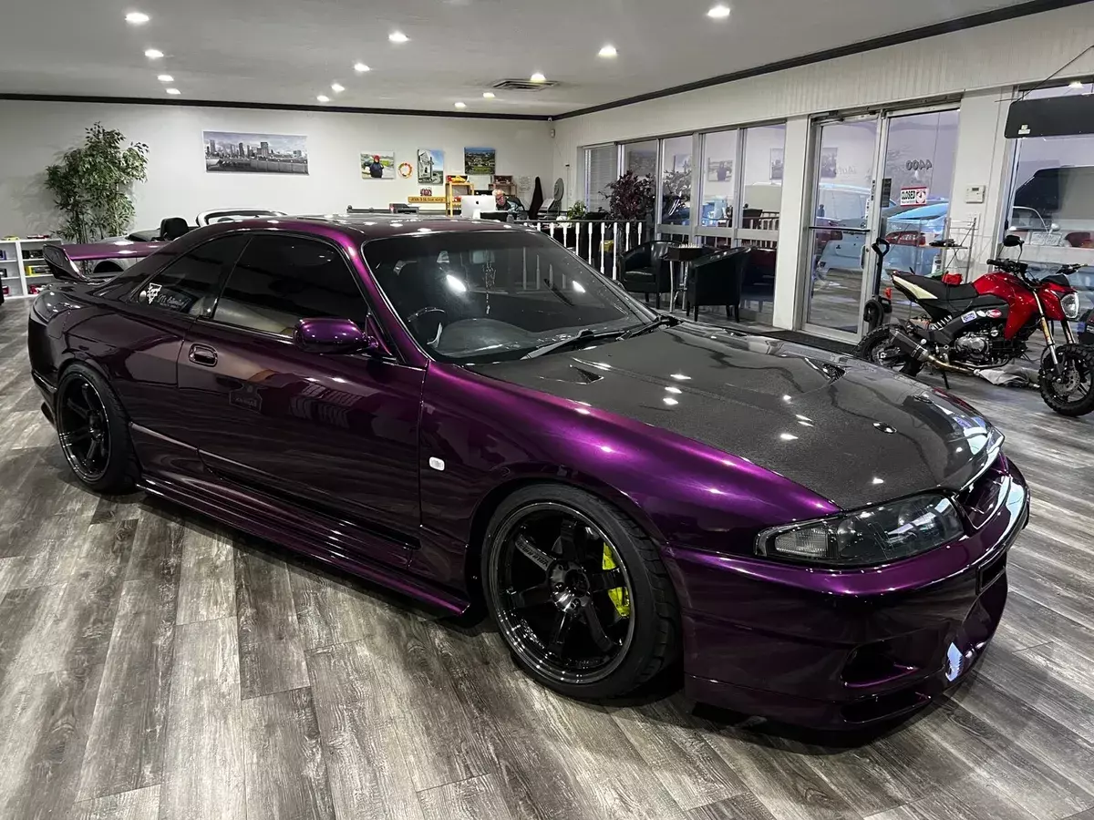 1994 Nissan Skyline Coupe Purple GTST 1994 Nissan Skyline GTST