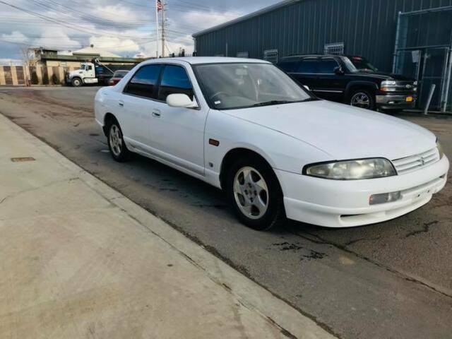 1994 Nissan Skyline R33 GTS Type G Sedan Single cam RB20e Auto JDM RHD White 1994 Nissan Skyline R33 HR33 GTS Type G Sedan Single cam RB20e Auto