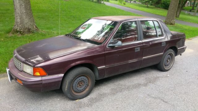 1994 Plymouth Acclaim Starts and Runs Good 1994 Plymouth Acclaim