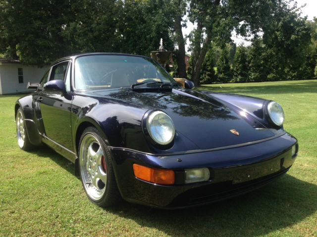 1994 Porsche 911 3.6 Turbo 964 Midnight Blue Metallic All leather Cashmere seats 1994 Porsche 911