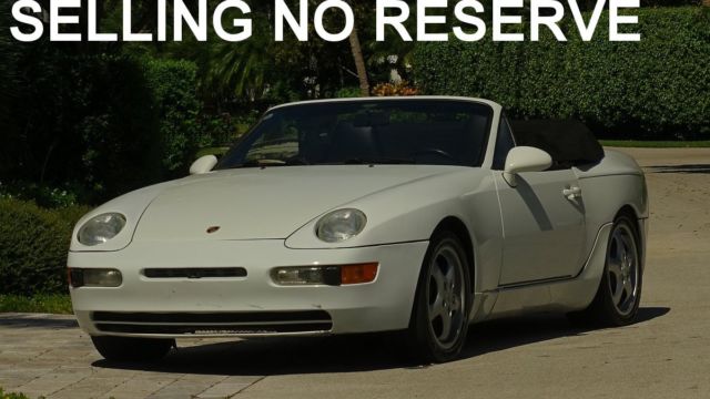 1994 PORSCHE 968 CABRIOLET WHITE OUT BLACK IN MATCHING TOP AND BOOT NO RESERVE 1994 Porsche 968 CABRIOLET