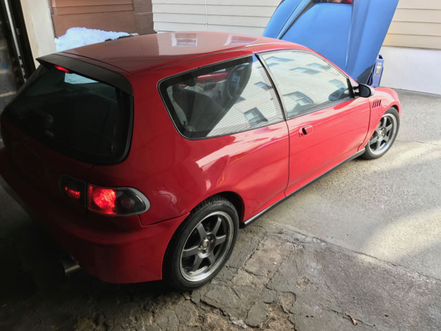 1994 Red Honda Civic 86,000 Original Miles Garage kept for over 12Yrs Clean 1994 Honda Civic