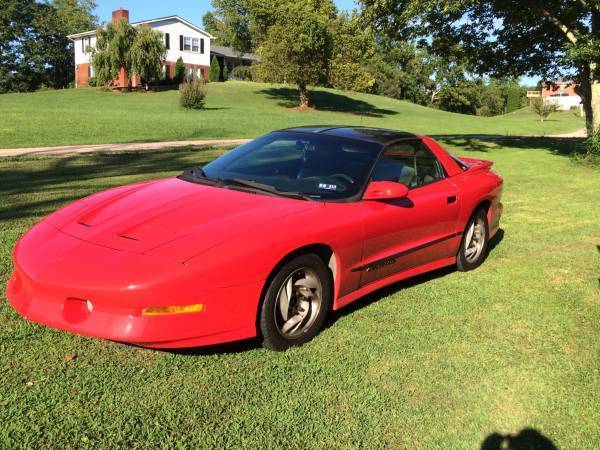 1994 Red Pontiac Firebird Trans Am Auto T Tops Fast Car No Accidents 90k orig mi 1994 Pontiac Firebird