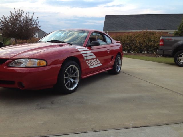 1994 Rio Red Ford Mustang Cobra 5.0L 302 1994 Ford Mustang