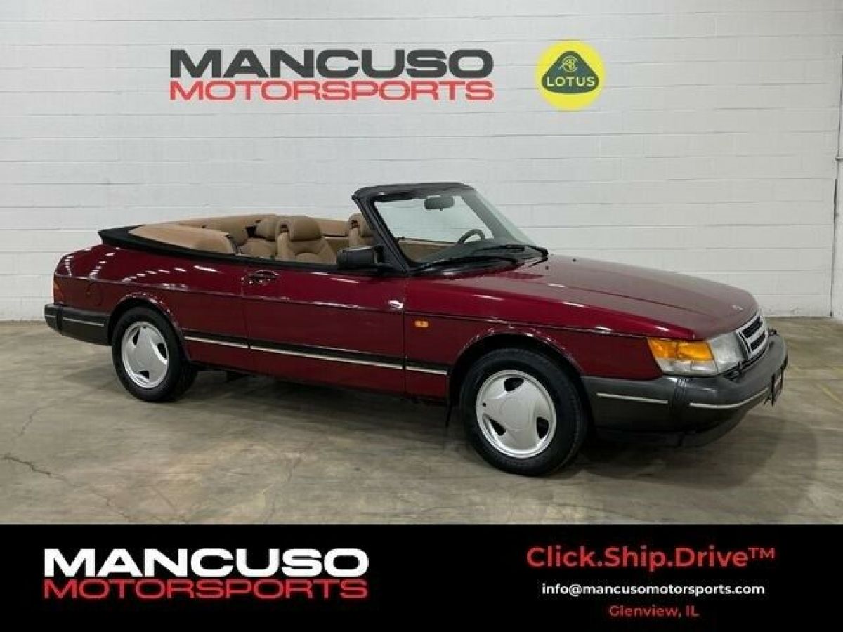 1994 Saab 900 Turbo Convertible 2D 75166 Miles Ruby Red Convertible 4-Cyl, Turb 1994 Saab 900 Turbo Convertible 2D