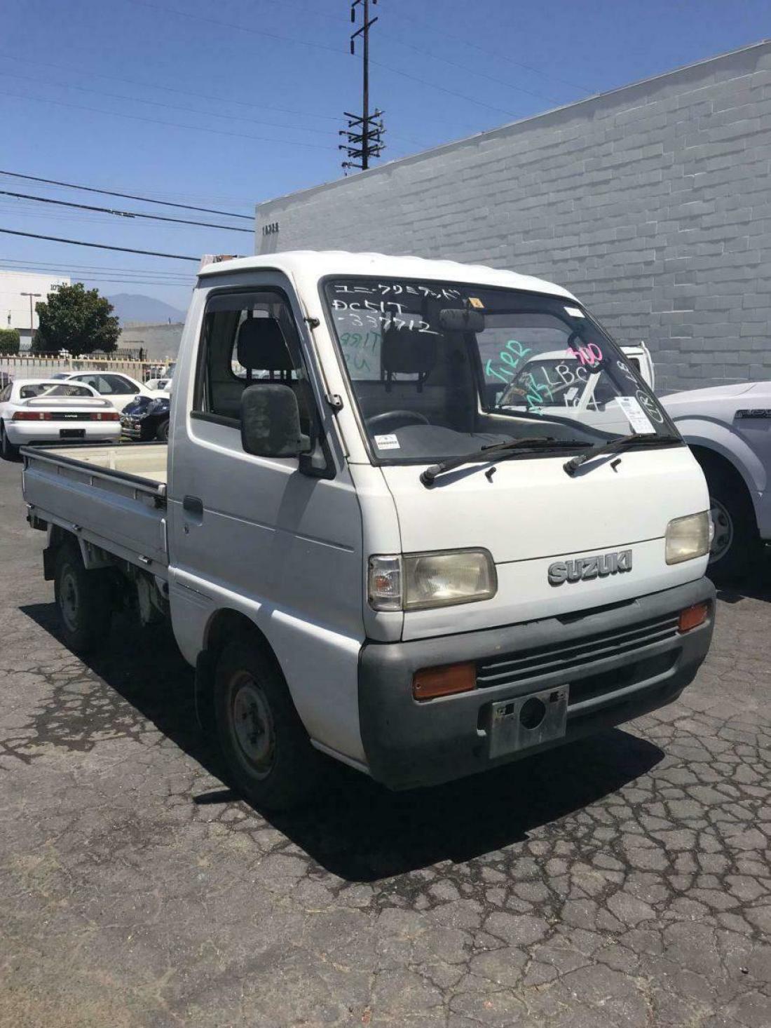 1994 SUZUKI CARRY KEI TRUCK 4MT 660CC REAR WHEEL DRIVE DROP BED SIDE PANELS 1994 Suzuki Carry RWD