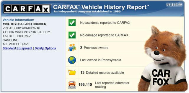 1994 Toyota Land Cruiser 4WD Serviced Diff Lock Lockers Rare FJ80 CARFAX! - photo 6