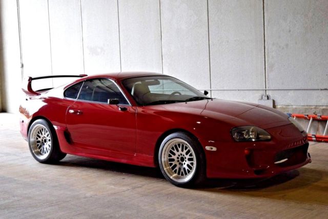 1994 TOYOTA SUPRA MKIV TWIN TURBO RED/TAN 1994 Toyota Supra Twin Turbo Hatchback 2-Door