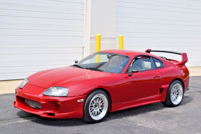 1994 TOYOTA SUPRA TT MKIV TWIN TURBO Renaissance Red NO RESERVE AUCTION NR 1994 Toyota Supra Twin Turbo Hatchback 2-Door