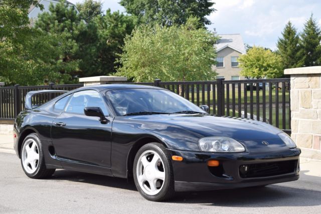 1994 Toyota Supra Twin Turbo RARE Black/Black Great list of upgrades and options 1994 Toyota Supra Turbo