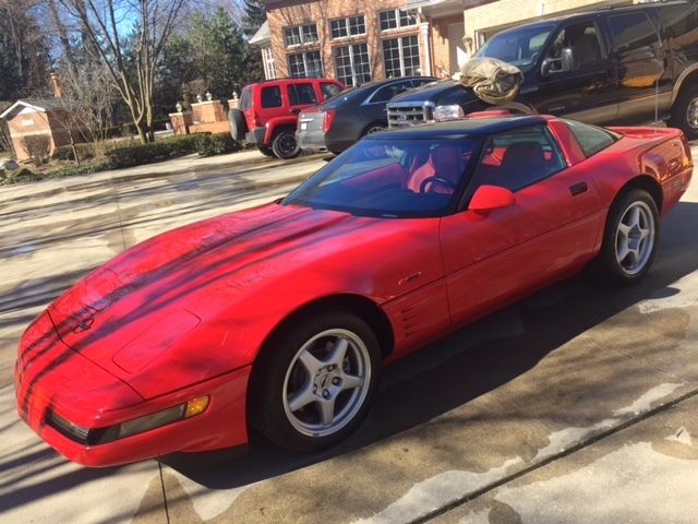1994 ZR1 Torch Red Corvette with Red Interior 1994 Chevrolet Corvette ZR1