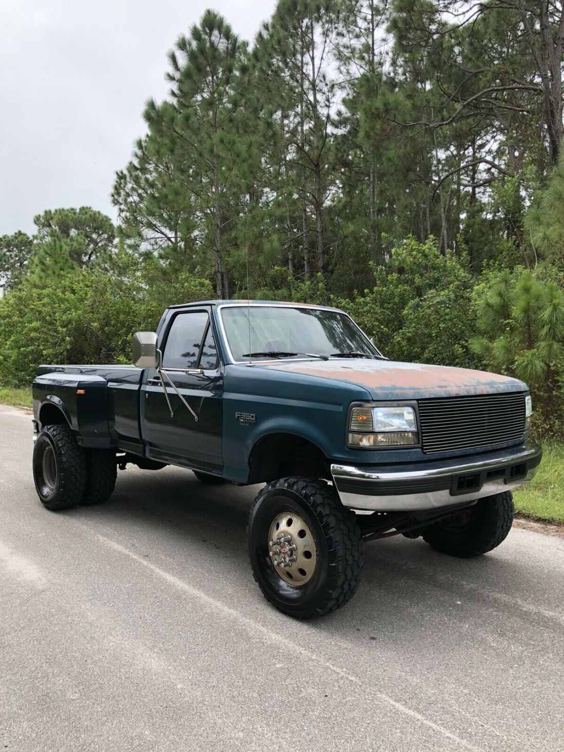 1994.5 powerstroke Ford F-350 Pickup Green 4WD Manual 1994 Ford F-350