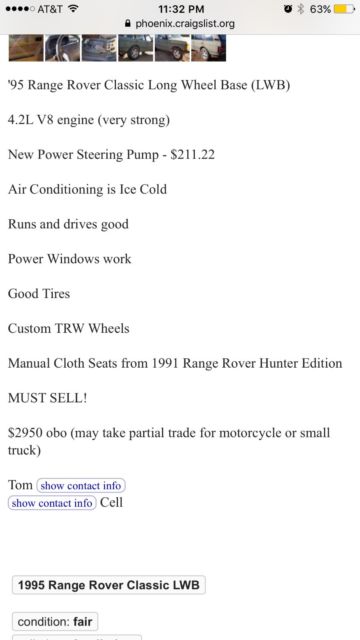 1995 Land Rover Range Rover - photo 2