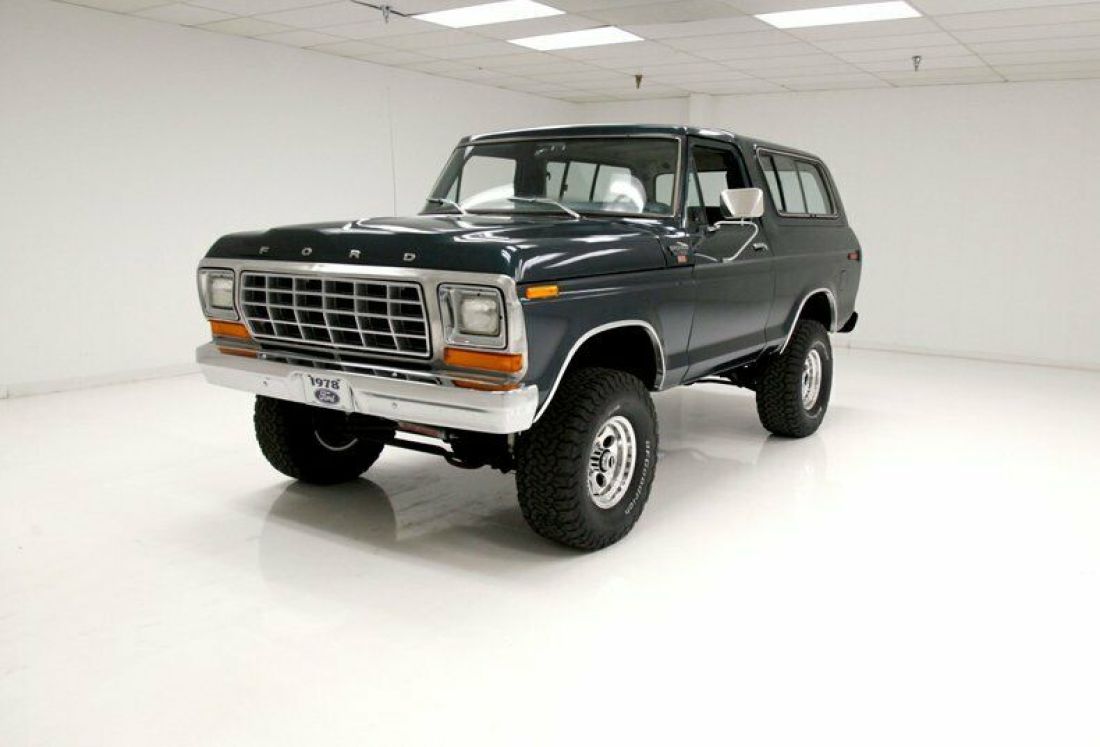 2-1/2 Inch Lift Kit/351M V8/C6 3-Speed Auto/Dana 44 Front Axle 1978 Ford Bronco XLT
