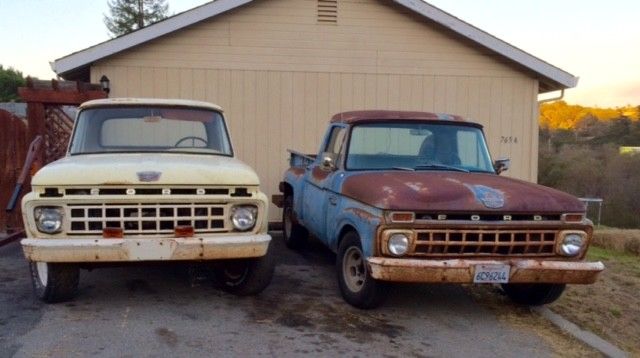 (2) 1965 Ford F100 Shortbed Pickups w/ new trans & alternator- DREAM PROJECT! 1965 Ford F-100