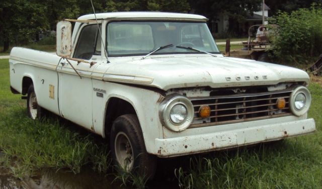 2 1967 MOPAR DODGE D-100 SWEPTLINE PICK UP RAT ROD FARM FRESH BARN FIND DASH SHI 1967 Dodge Other Pickups