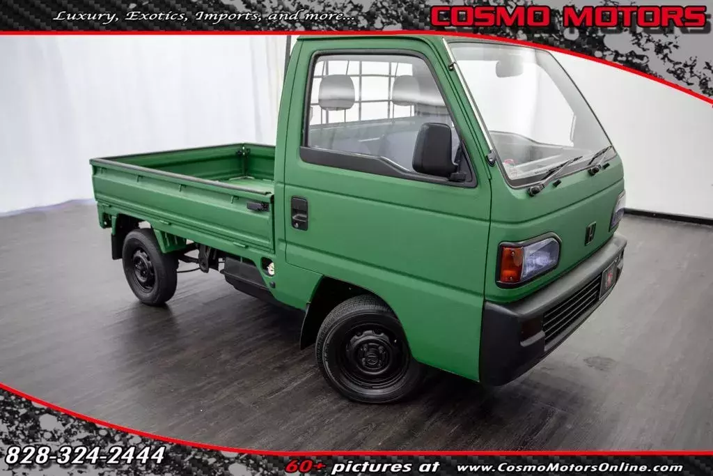 2 Door Mini Truck RIGHT HAND DRIVE!! LOW MILEAGE!! ARMY GREEN KEVLAR PAINT!! 1990 Honda Acty 2 Door Mini Truck 4WD