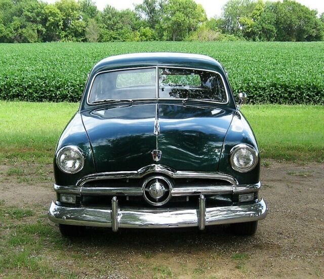 2 Door Sedan Shoe Box, Ford 289 V8, Power Steering, 12 Volt, 3 speed/overdrive 1950 Ford Custom Deluxe