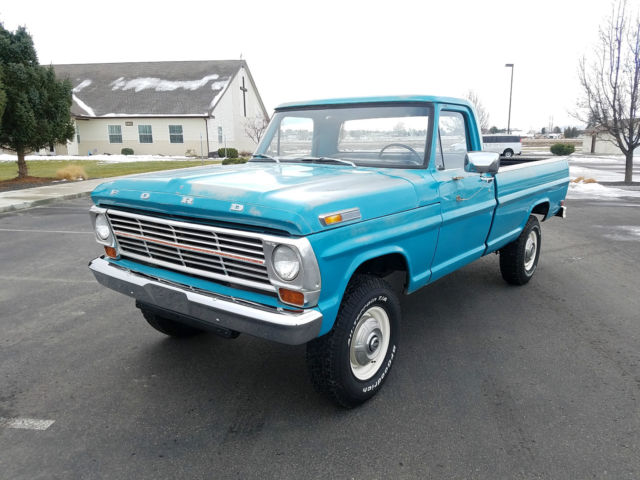 2 OWNER 1969 FORD F250 HIGHBOY 4x4 WITH A REBUILT 390 AND SHE DRIVES GREAT!! 1969 Ford F-250 F250 Highboy