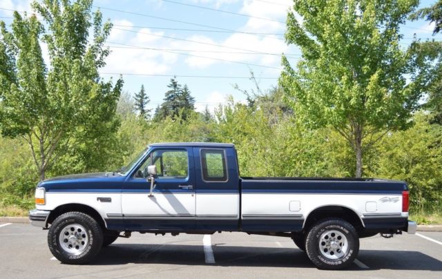 2 OWNER! 1992 FORD F250 EXTENDED CAB LONG BED 7.5L V8 XLT 4X4 ONLY 90,863 MILES 1992 Ford F-250