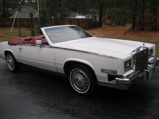 2 owner, always garaged, never seen bad weather. 1985 Cadillac Eldorado Biarritz Convertible 2-Door