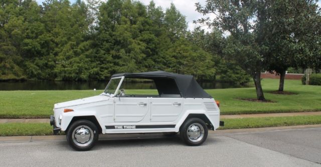 2 OWNER FL THING UPGRADED BRAKES ELECTRICAL DRIVE ANYWHERE ALL NEW EXTRAS 1974 Volkswagen Thing vinyl seats