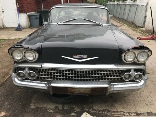 2 owner Triple black 72k og mile Original factory born 348 coupe Cheap$$$$$ 1958 Chevrolet Impala