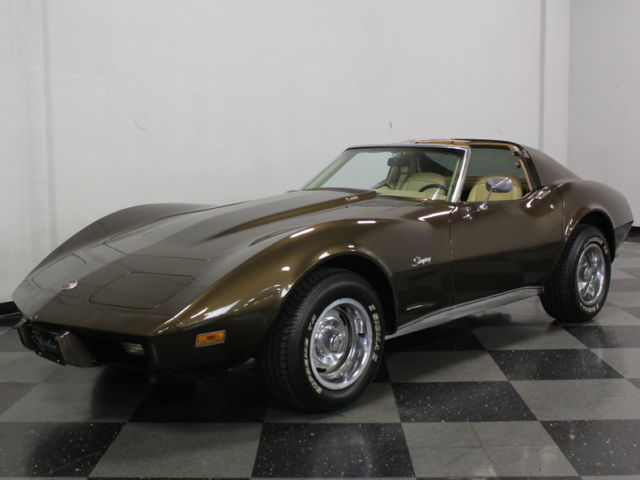 2 OWNERS, 99K ACTUAL MILES, CLEAN SURVIVOR, A/C CONVERTED, COOL L-82 / 4 SPEED! 1976 Chevrolet Corvette L-82