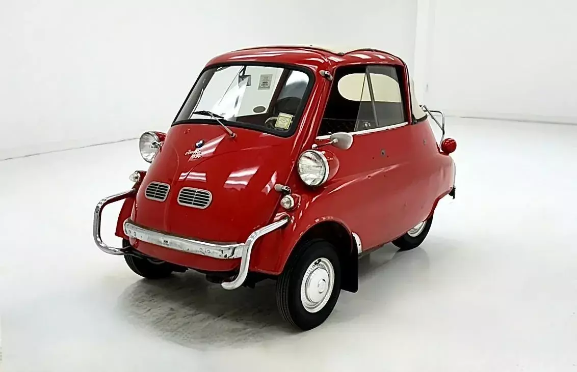 2 Owners/AACA HPOF Win/Highly Original/298cc 2 Cylinder/Rare Cabriolet Body 1957 BMW Isetta 300 Cabriolet