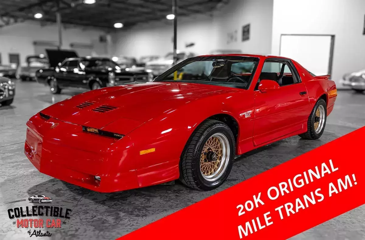 20K ORIGINAL MILES GTA, GARAGE KEPT, SURVIVOR, COLLECTOR GRADE, WILL NOT LAST! 1987 Pontiac Trans Am GTA