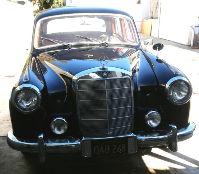 220s black 1956 Mercedes-Benz 4 Door Leather