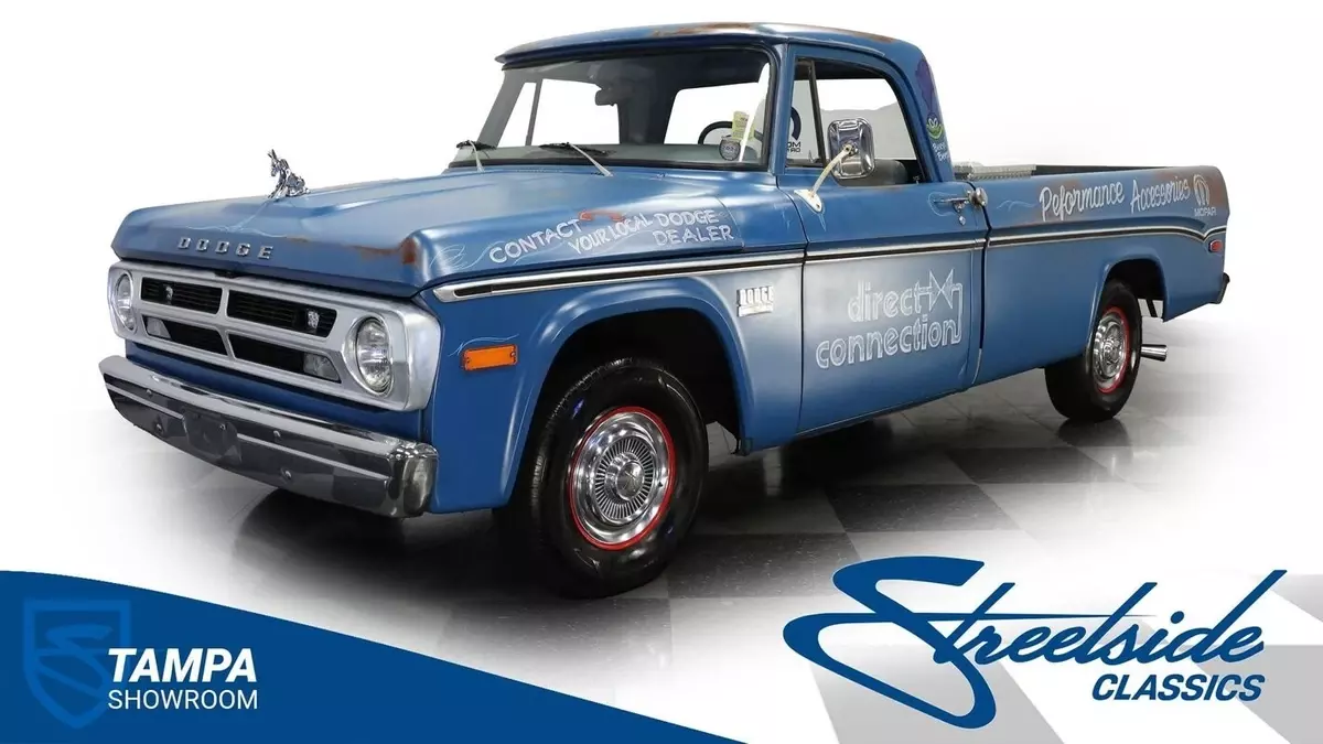 225 SLANT SIX 4 SPEED MANUAL FRONT DISC GREAT PATINA LOOK CLEAN BUILD 1971 Dodge D100 Patina Shop Truck