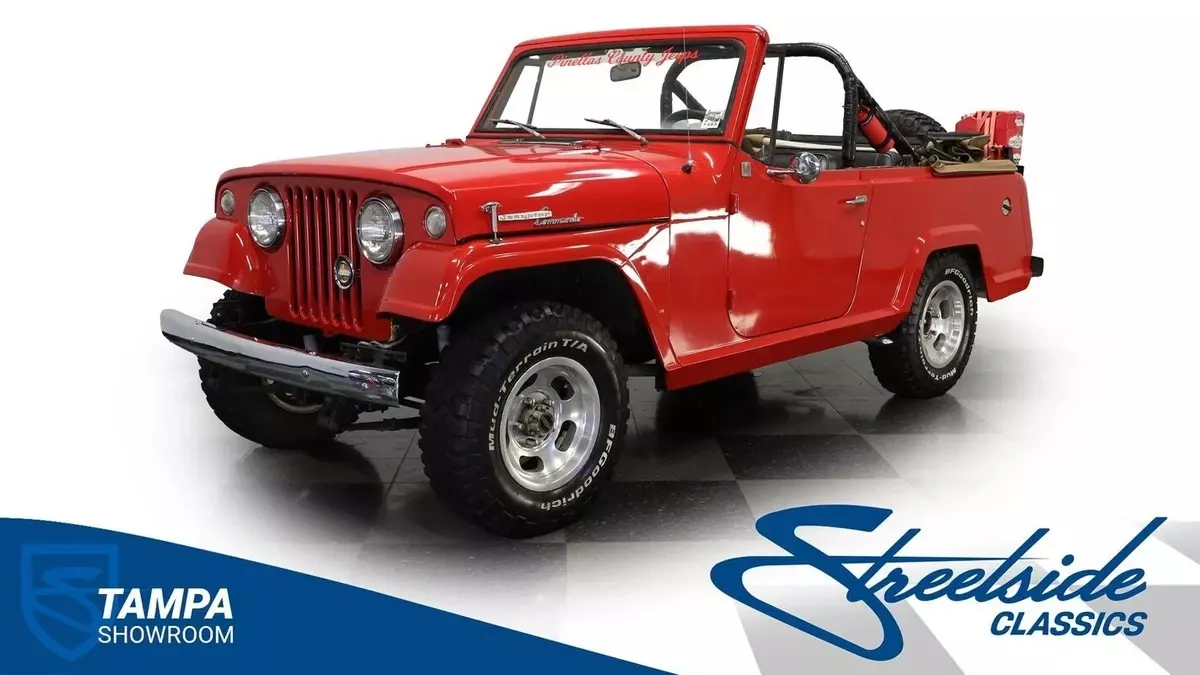 225 V6 3 SPPED MANUAL POWER FRONT DISC POWER STEERING FEATURED ON ALL GIRLS GARA 1969 Jeep Jeepster Commando