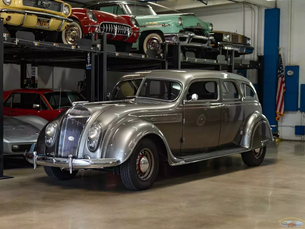 2290 Miles 323.5 CID inline 8 cyl L Head 3 speed manual Warner Auto O/D4 Door Se 1936 Chrysler Airflow Series C11 LeBaron Custom Imperial 323.5 8 cyl Sedan