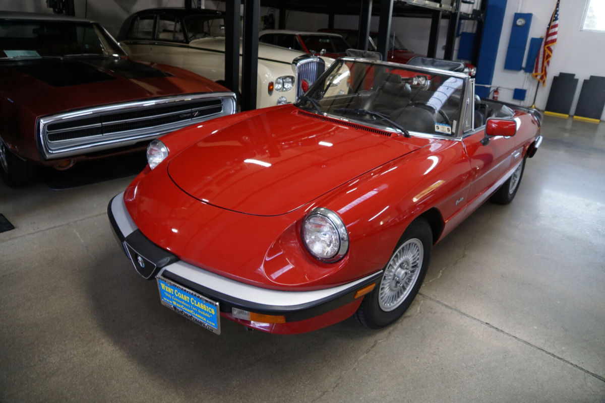 1988 Alfa Romeo Spider Graduate Convertible with 23K original mile Graduate