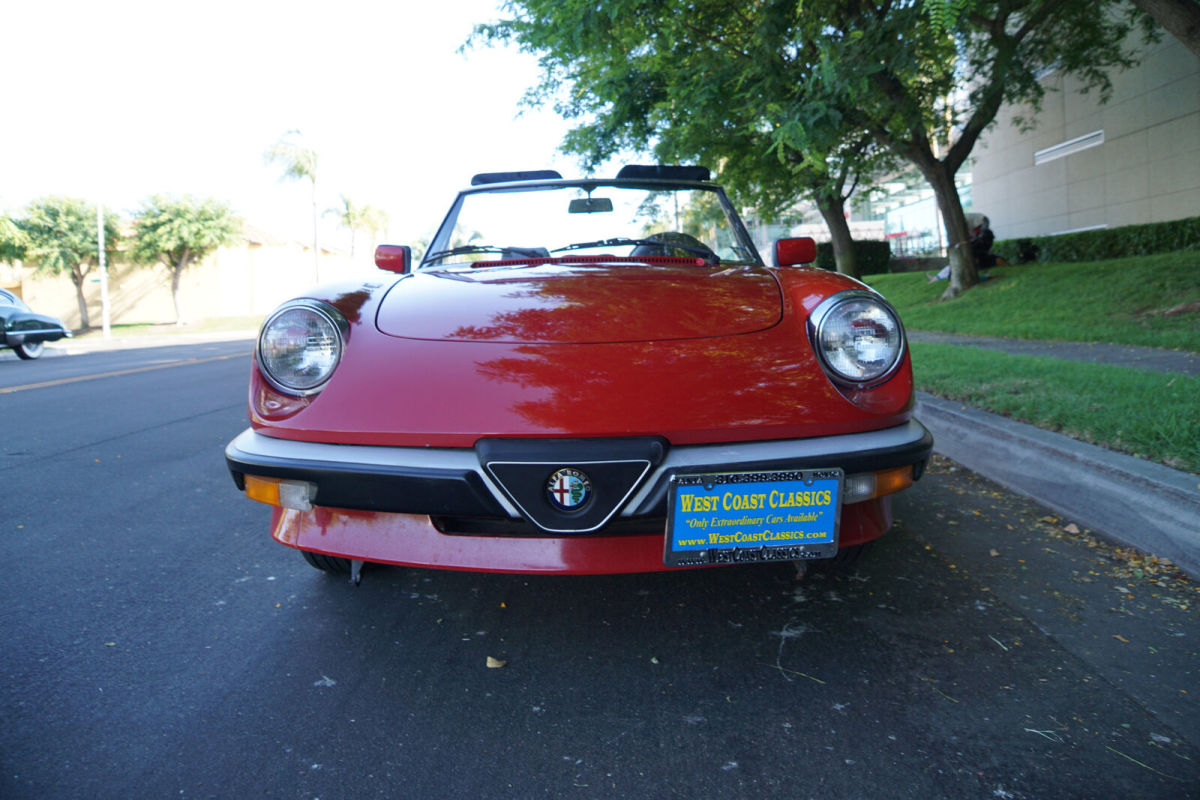 1988 Alfa Romeo Spider Graduate Convertible with 23K original mile Graduate - photo 8