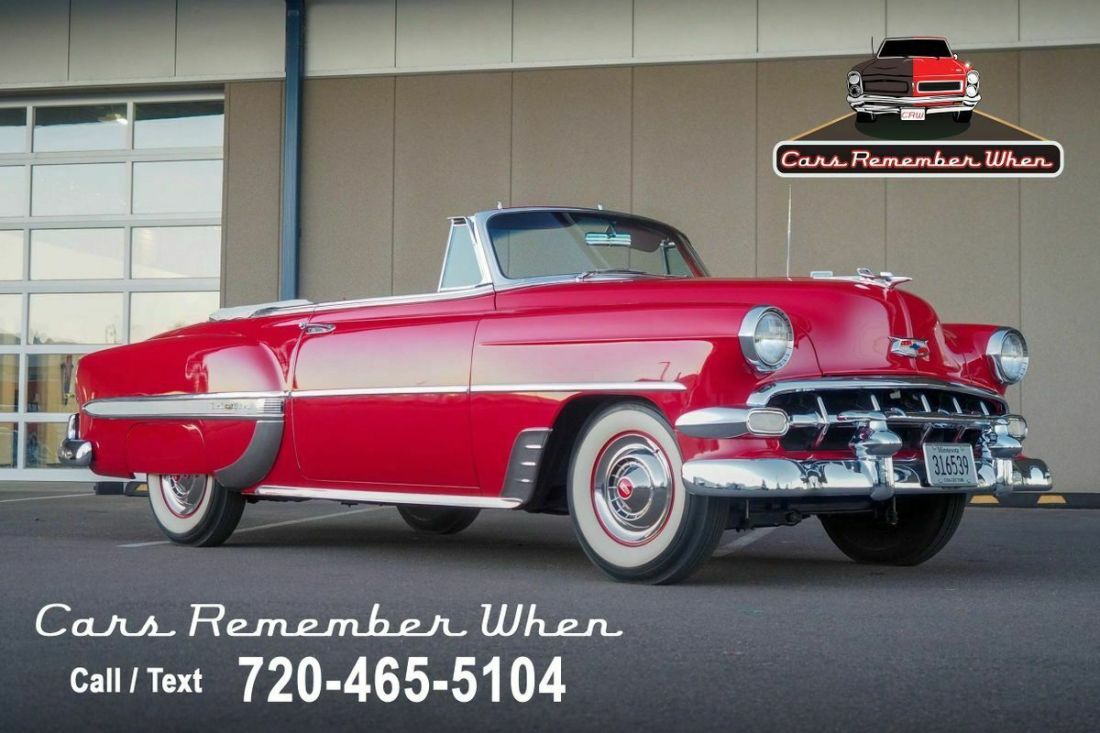 235 I6 PowerGlide Red 1954 Chevrolet Bel Air/150/210 Convertible Beautifully Restored