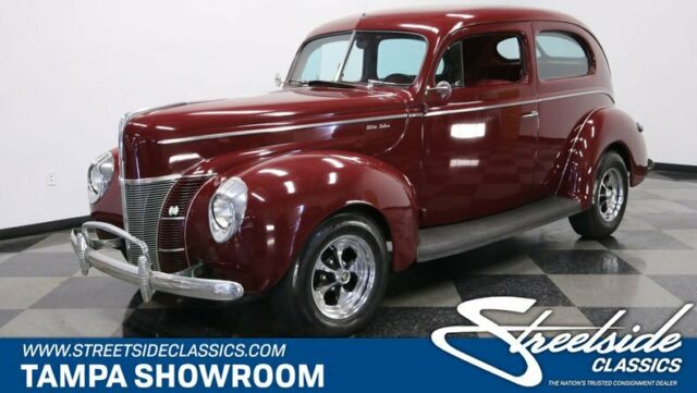 239 FLATHEAD V8 3 SPEED ON THE TREE DUAL CARBS OFFENHAUSER HEADS COOL STREET ROD 1940 Ford Tudor Sedan Deluxe