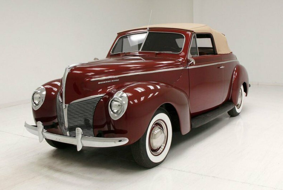239ci V8/Some Modern Upgrades/Nice Convertible Top/Comfortable Interior 1940 Mercury 2 Door Convertible
