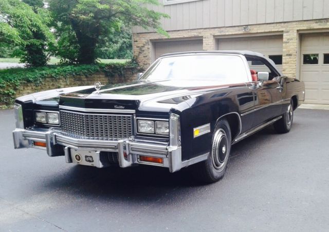 24K Mile Original Eldorado Convertible Low Reserve Museum Car Drive Anywhere 1976 Cadillac Eldorado Convertible