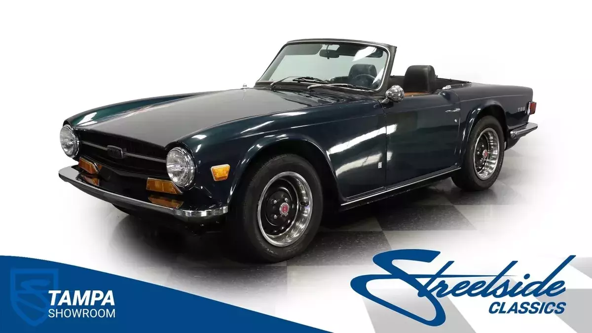 2.5L INLINE 6 4 SPEED MANUAL POWER FRONT DISC DUAL STROMBERG CARBS ENTRY LEVEL T 1972 Triumph TR-6