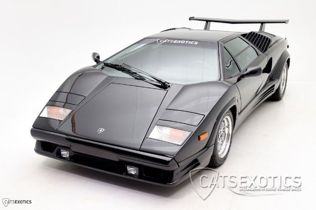 25th Anniversary Black One Owner Recently Serviced New Clutch 1989 Lamborghini Countach 25th Anniversary